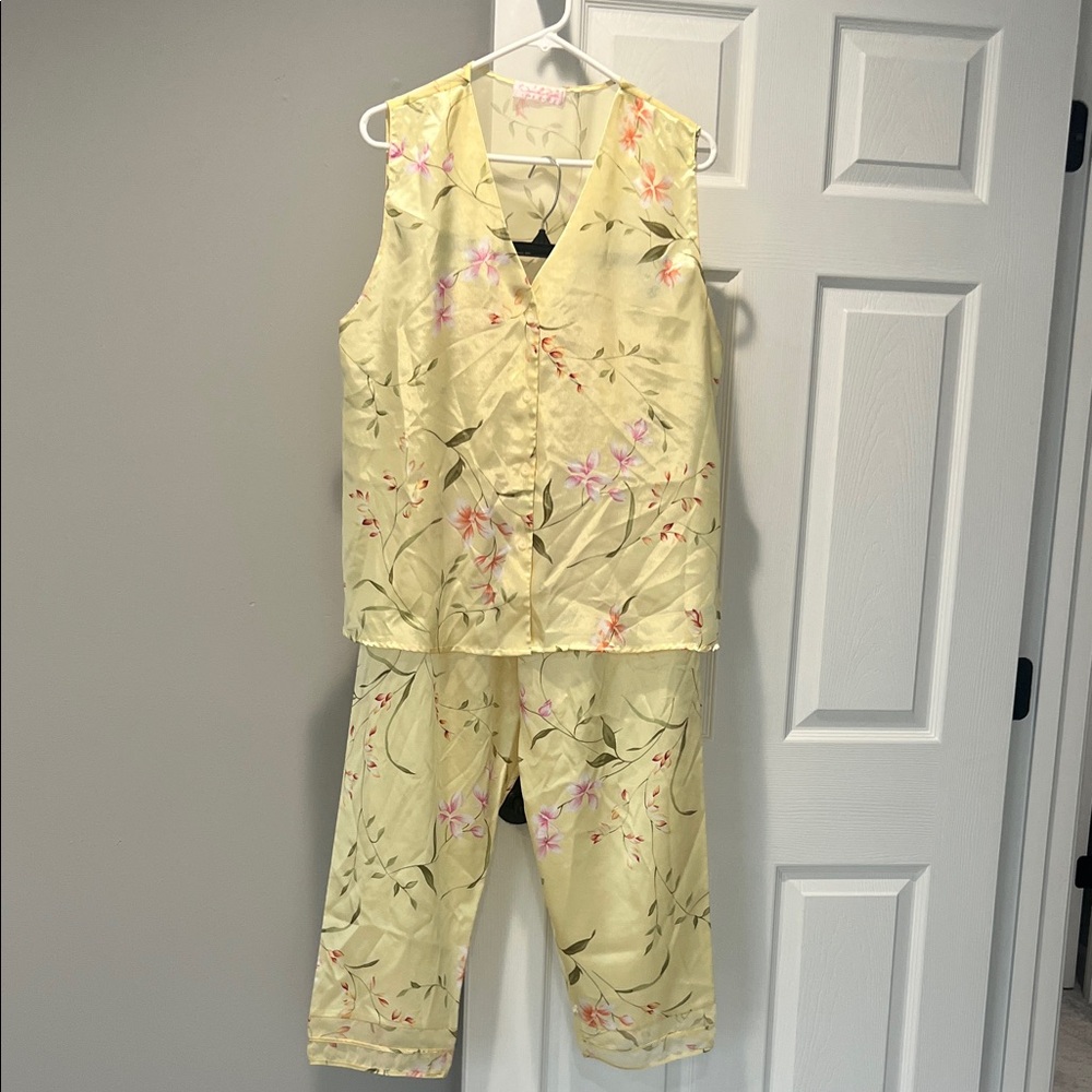 OSCAR DE LA RENTA PINK LABEL NIGHT  PAJAMA SET -SIZE LARGE